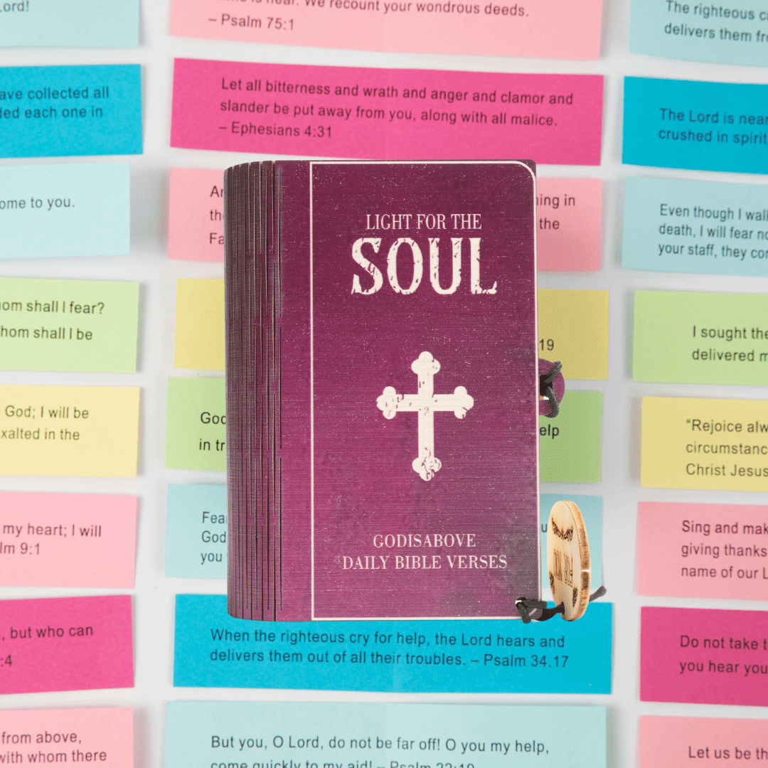 (GIFTING OFFER) Handmade Wooden Box 90 Day Bible Verses (Comes With Christian Gifts)