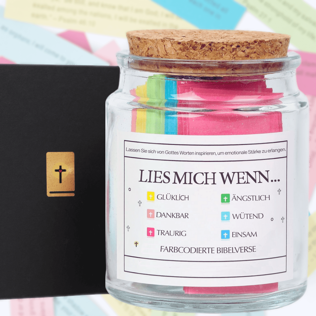 Handgemachte 90 Tage Bibel Verse Jar (Kommt mit Christlichen Geschenk-Box)