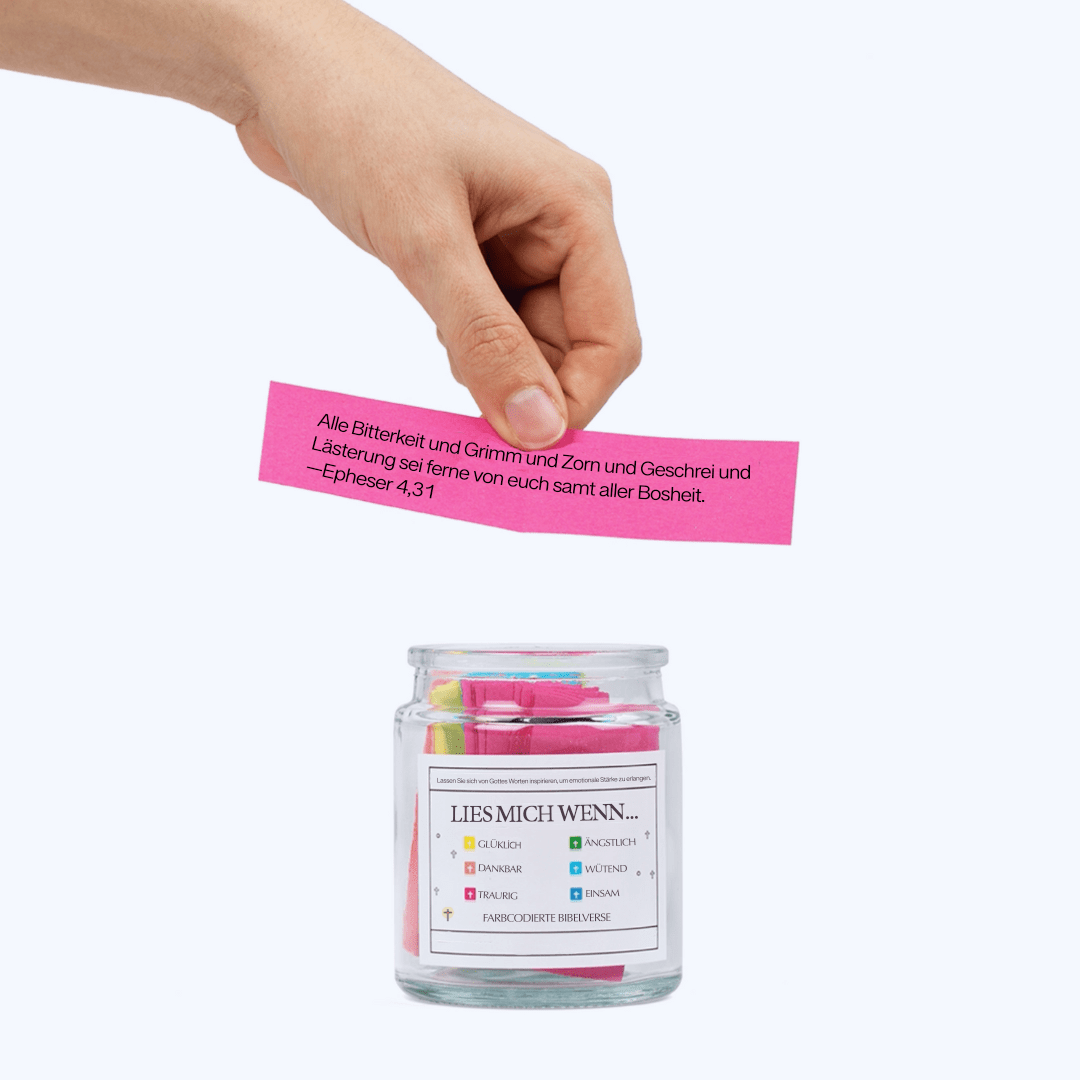 Handgemachte 90 Tage Bibel Verse Jar (Kommt mit Christlichen Geschenk-Box)