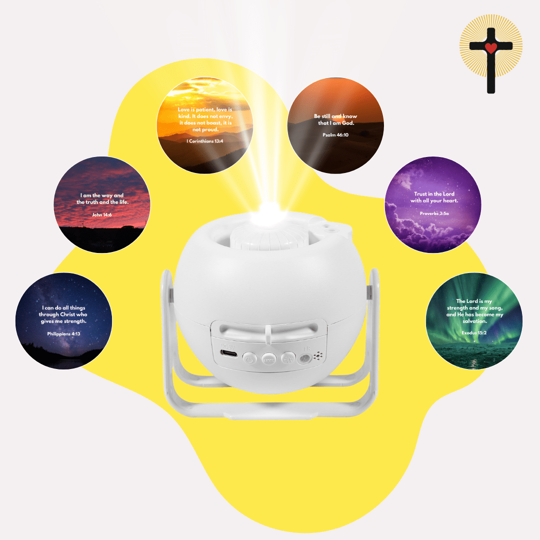 Bible Verse Projector (6 Free Scripture Discs Included)