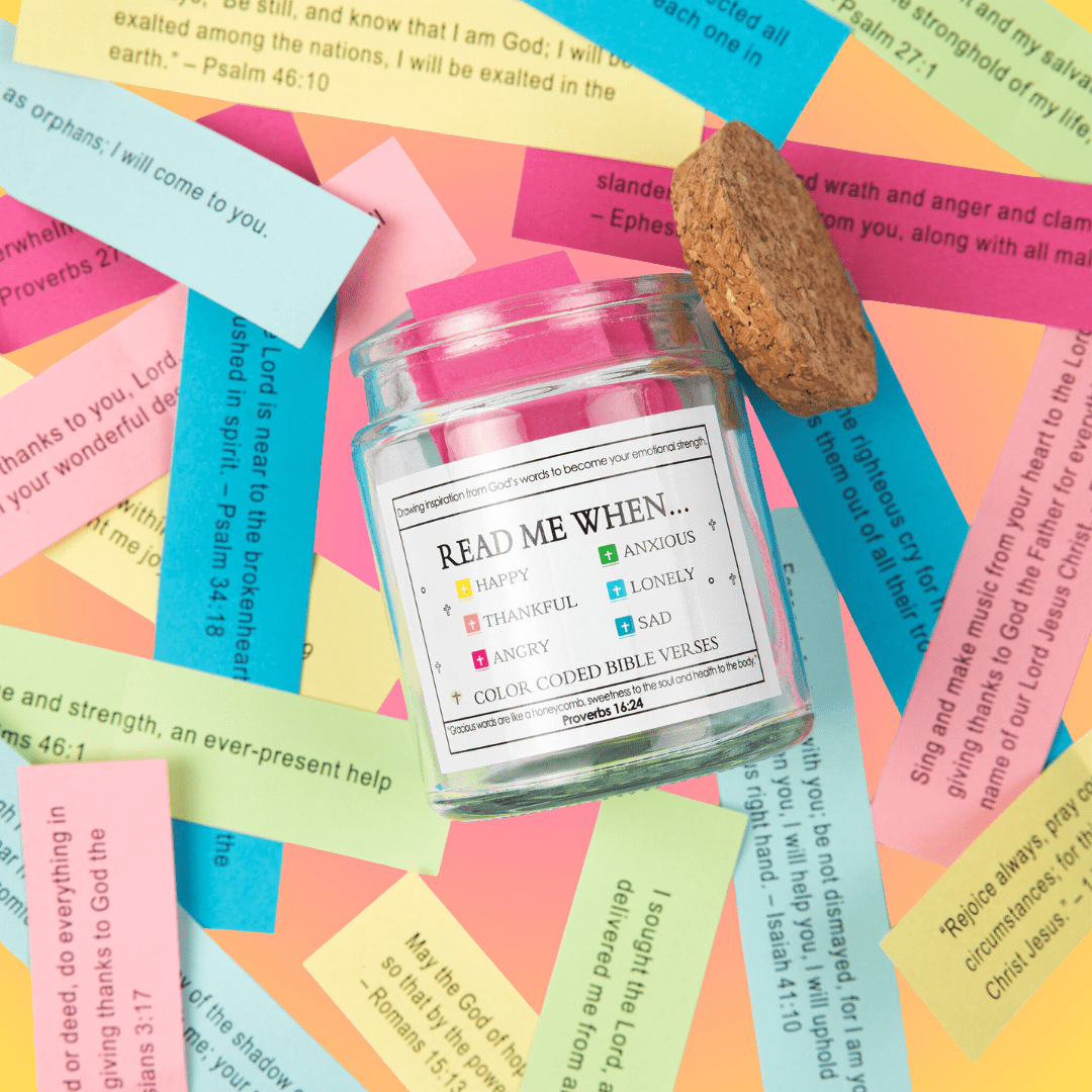 (FULL GIFTING SET) Handmade 90 Day Bible Jar