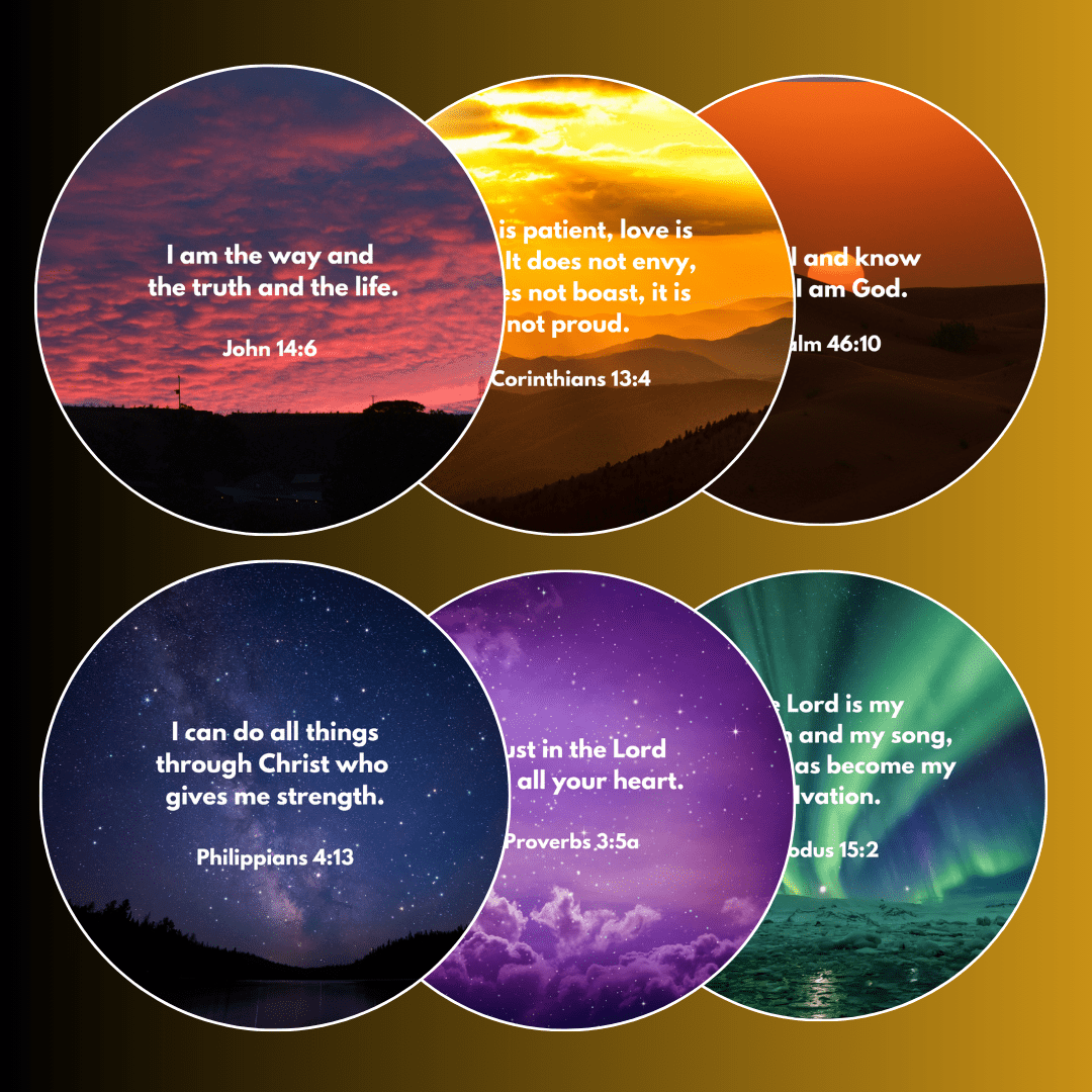 Bible Verse Projector (6 Free Scripture Discs Included)