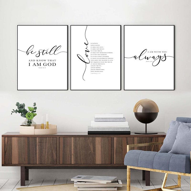 Handmade Christian Canvas Set - Bible Verses by Godisabove