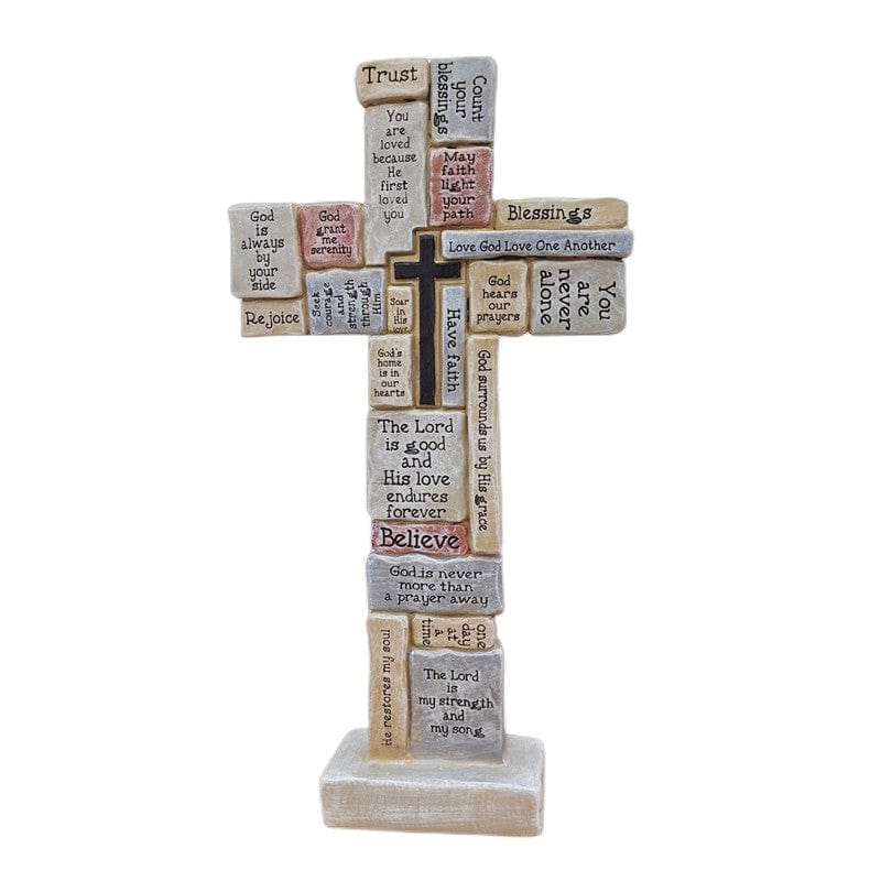 "Faith" Handmade Cross Statue by Godisabove™