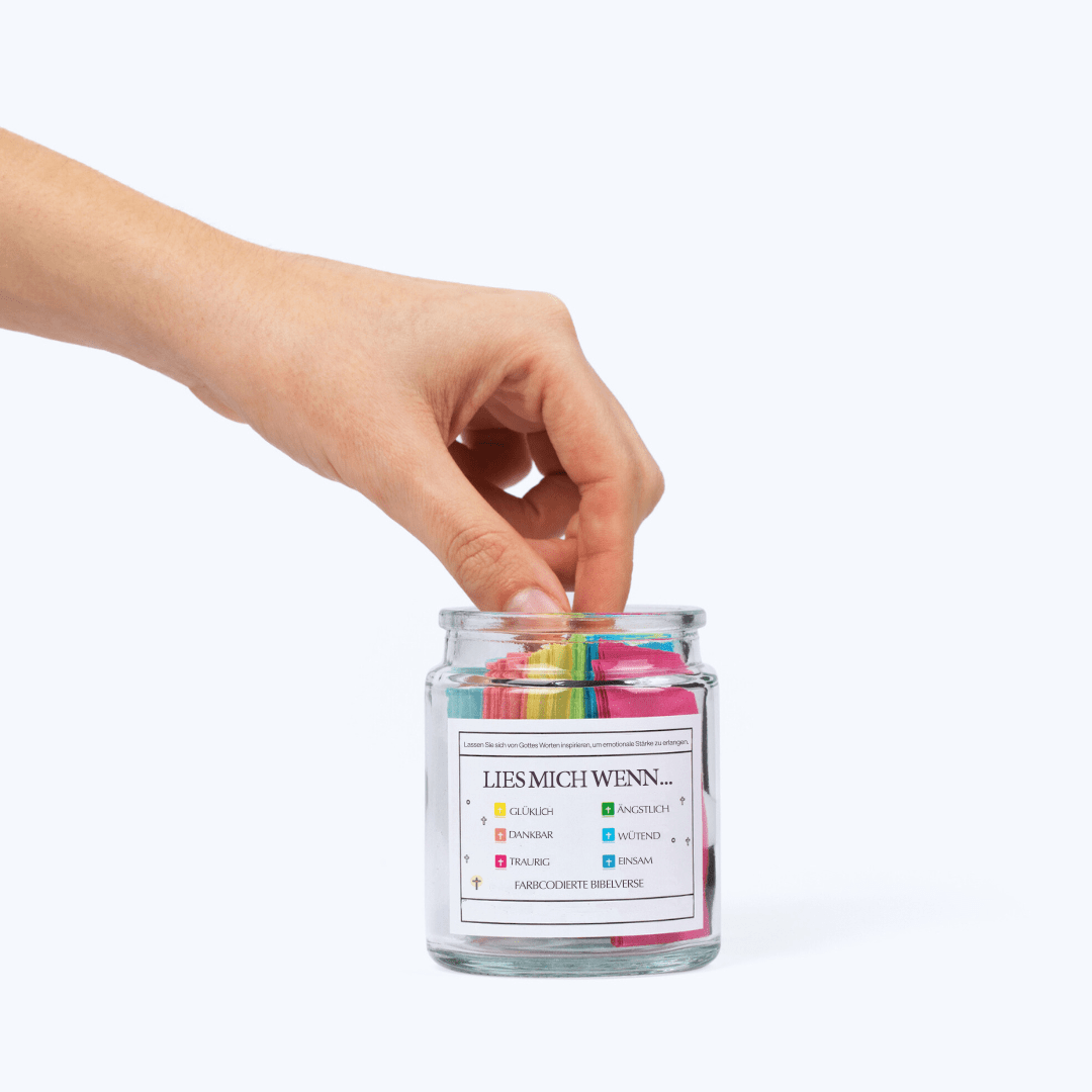 Handgemachte 90 Tage Bibel Verse Jar (Kommt mit Christlichen Geschenk-Box)