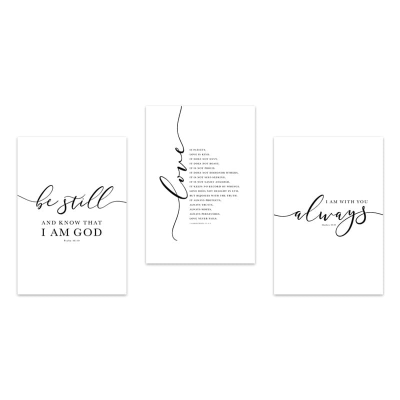 Handmade Christian Canvas Set - Bible Verses by Godisabove