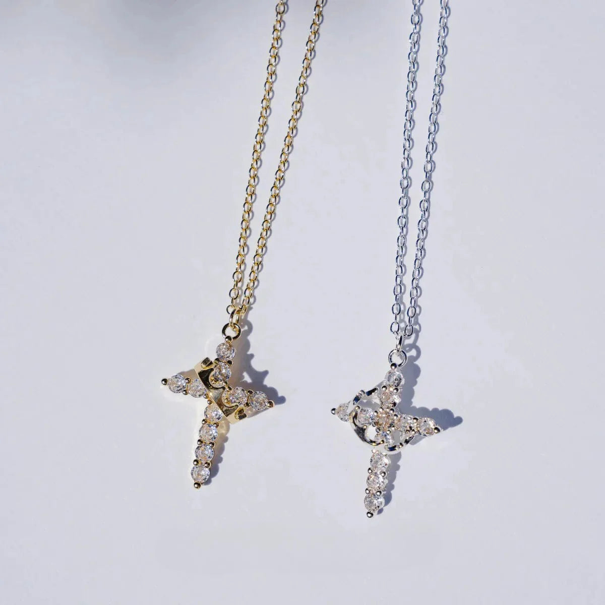 Handmade Cross & Crown Necklace (Comes in Christian Gift Pouch)